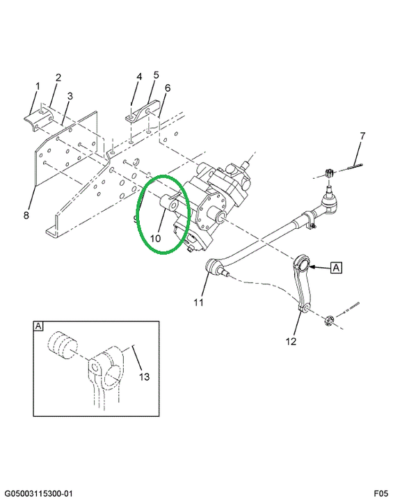 1667306C91 Gear Assy, Power Steering