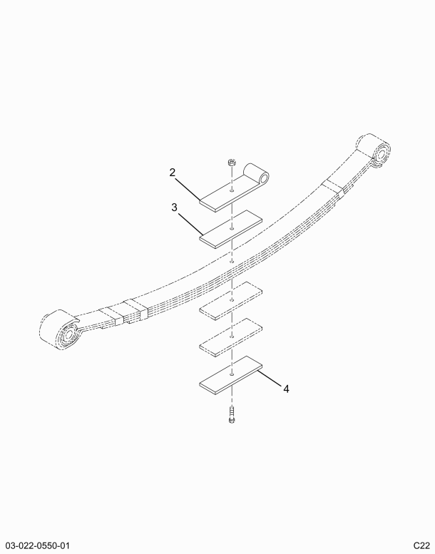 1667482C91 SPRING CHASSIS FRONT 14K