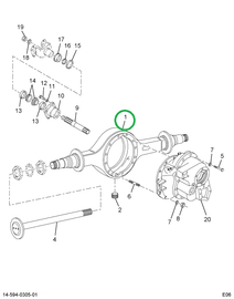 1668022C1 Housing, Forward Rear Axle