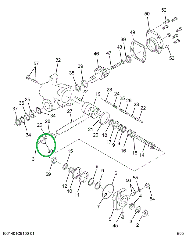 1668450C1 Clamp, Cap Ball Return Guide