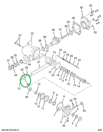 1668450C1 Clamp, Cap Ball Return Guide