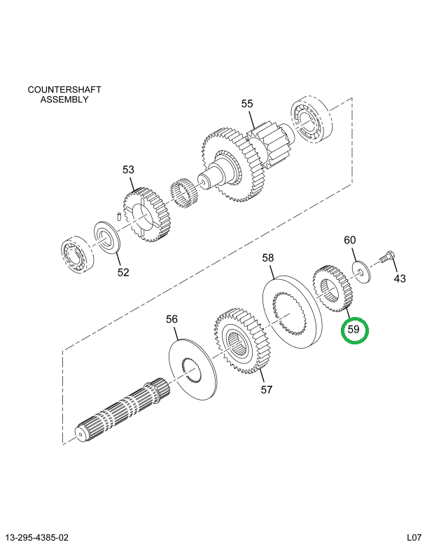 1668505C1 GEAR TRANS CTSHFT DRIVE