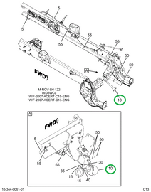 1670115C1 HORN ASSY AIR SINGLE