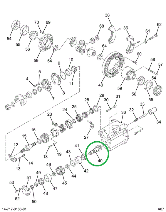 1670235C91 Gear Set, Ring And Pinion Diff