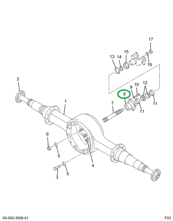 1670261C91 CAGE PINION DRIVE GEAR BRG