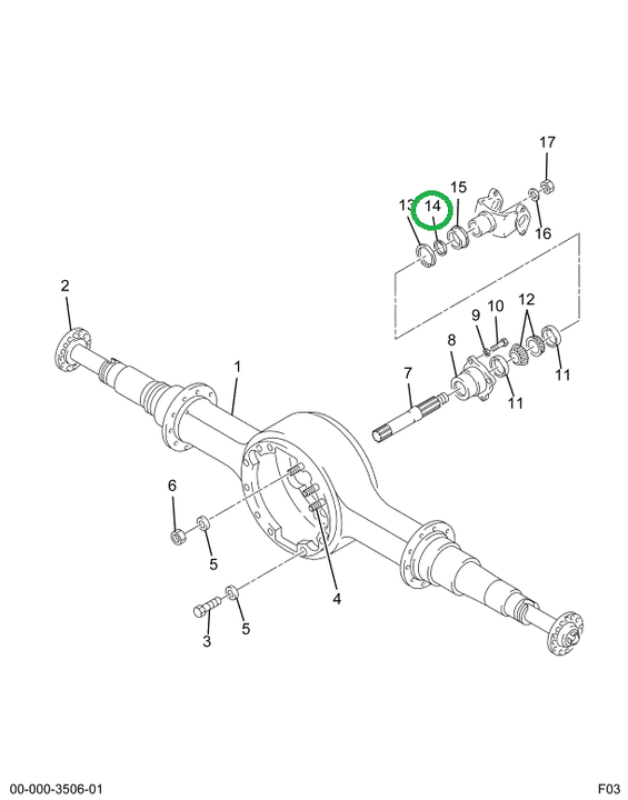 1670500C1 RING SNAP OUTPUT BRG SPACER