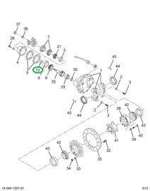 1670511C1 SPACER PIN BRG .344