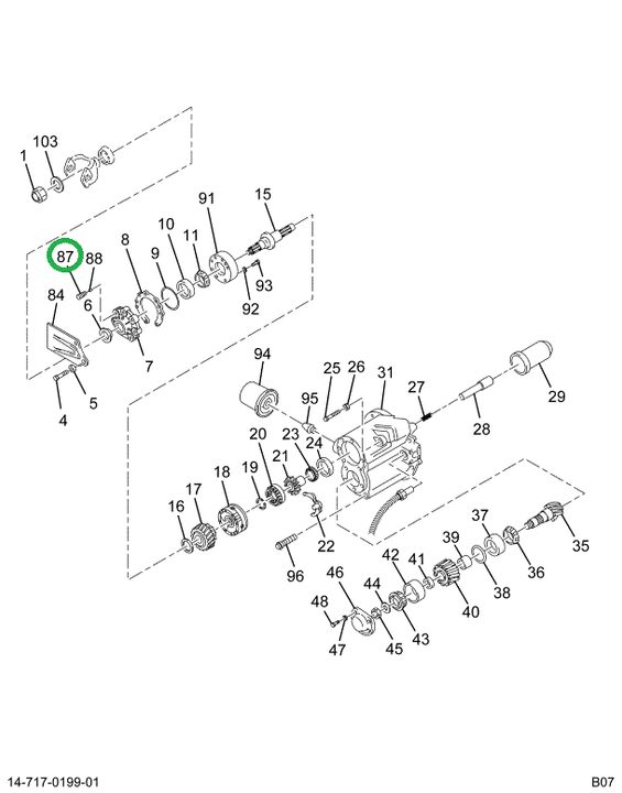 1670524C1 SPRING THRUST INPUT SHAFT