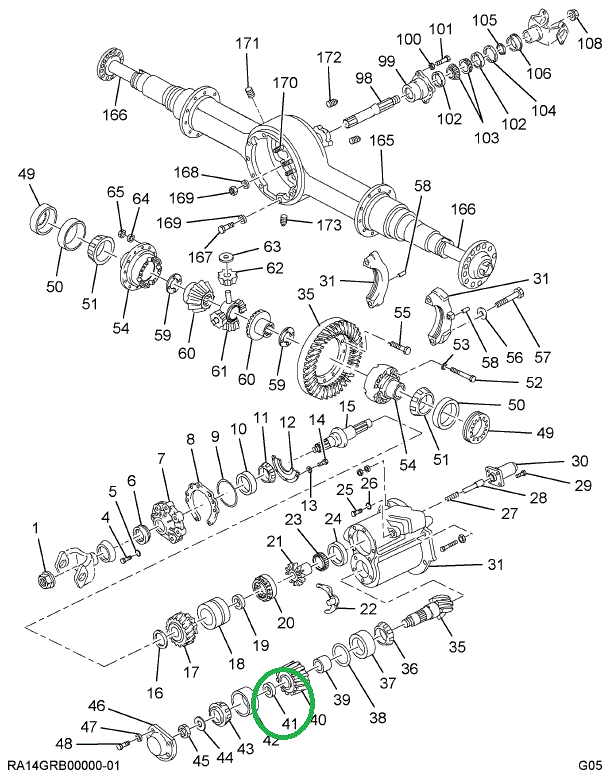 1670549C1 Spacer, Pinion Bearing .236