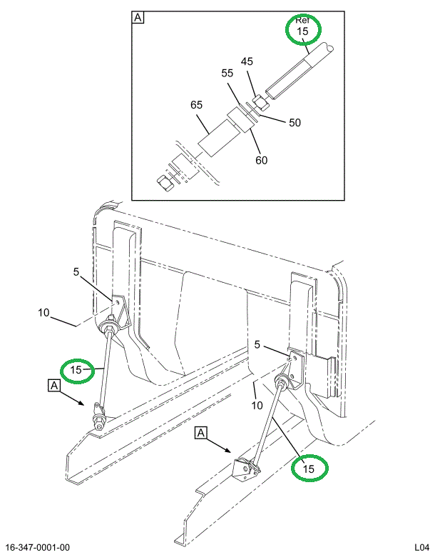 1671514C1 ROD CAB STAY 25.7