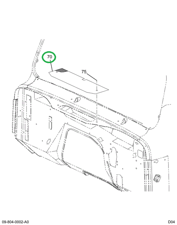 1671619C2 SCREEN AIR INTAKE GRILLE