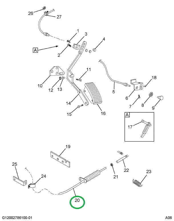 1671751C1 CABLE ASSY ACCELERATOR