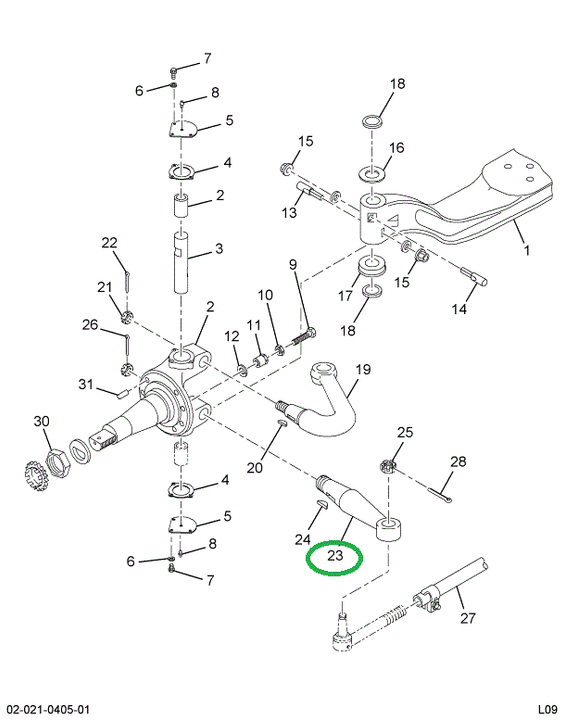 1672195C1 ARM STRG TIE ROD RT 02ARA/227