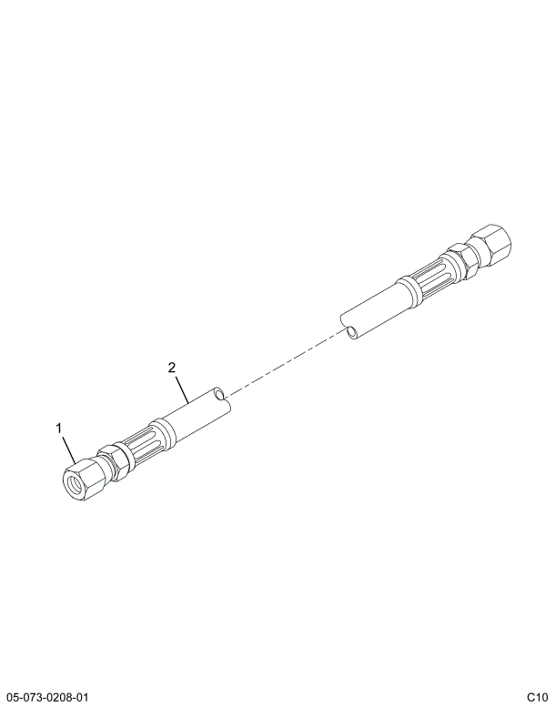 1672804C91 HOSE ASSY PWR STRG W/WRAP