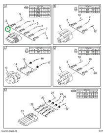 1673744C1 CONNECTR,CONNECTOR CABLE 6-WAY