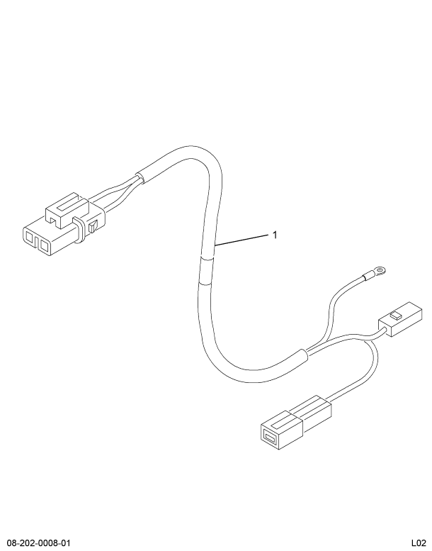 1673774C91 CABLE ASSY ENG OIL TEMP