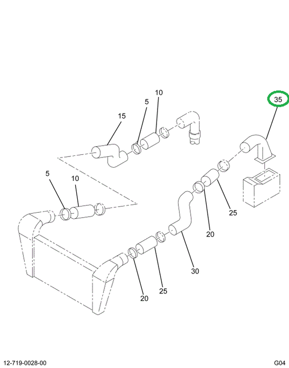 1674095C1 ELBOW INTAKE