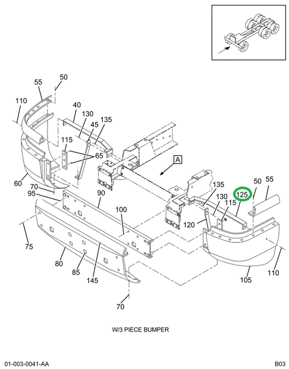 1675713C2 BRACE FRT BUMPER ASSY LT