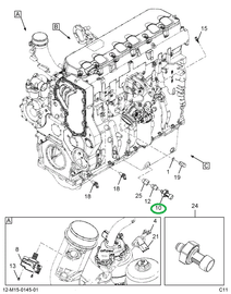 1675751C1 GAUGE TEMP SENDER (2 PIN)