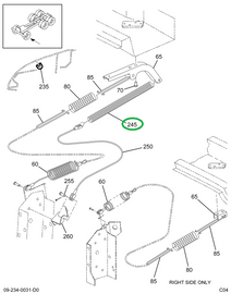 1675762C3 SPRING HOOD ASSIST ZINC PLTD