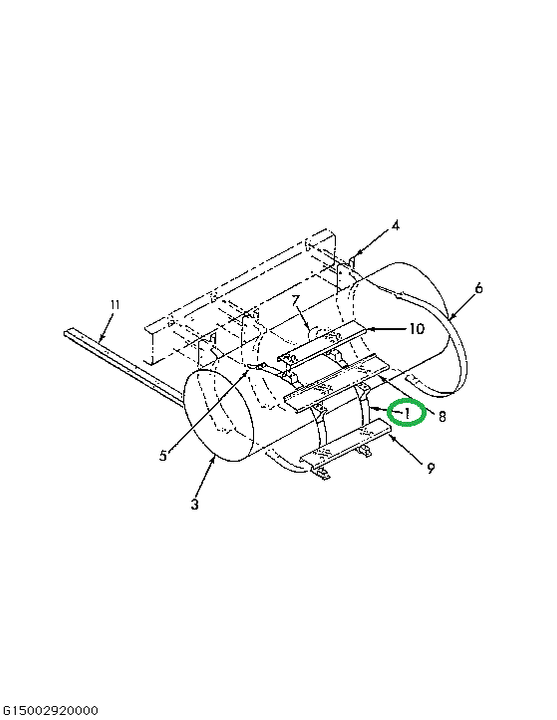 1675881C1 STRAP ASSY FUEL TANK