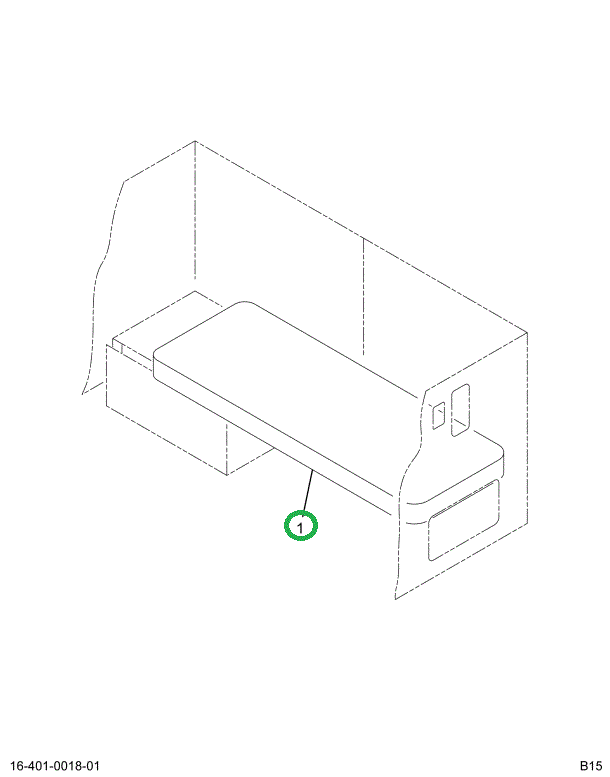 1676875C2 PAD MATTRESS INR SPG 36X80X7