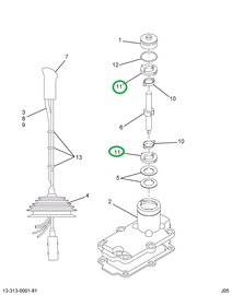 1677152C1 COVER CONTROL LEVER DUST OUTER