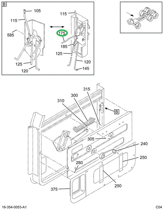 1677473C2 ROD DOOR CONTROL INSIDE RH