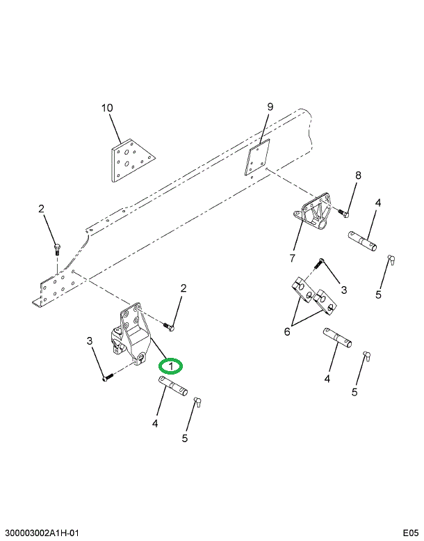 1677519C1 BRACKET FRT SPG FRT