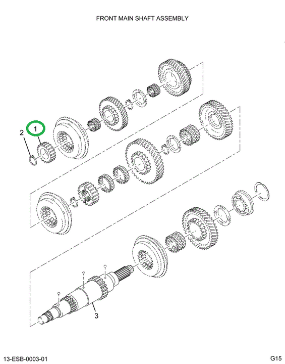 1677681C1 GEAR MASHFT 4TH & 5TH SPD CLU