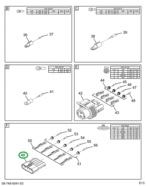 1677851C1 BODY CONNECTOR 5-WAY