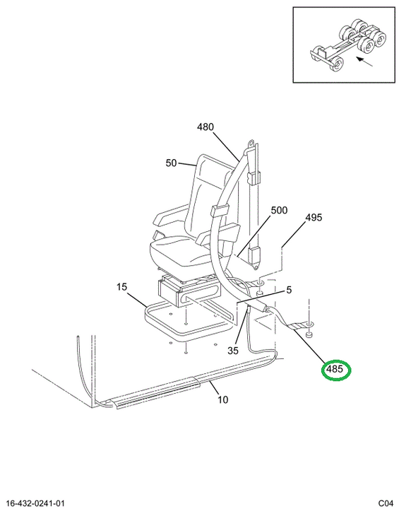 1677884C1 BELT TETHER 12