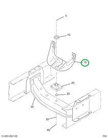 1678000C3 BRACKET ENG MTG FRONT