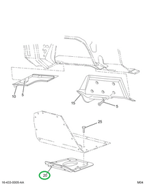 1678066C1 INSULATR,INSULATOR CAB PNL XMS