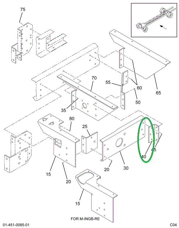 1680225C3 Bracket, Mounting Power Steeri