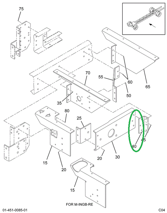 1680225C3 Bracket, Mounting Power Steeri