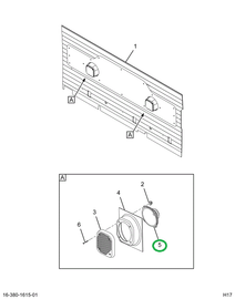 1680831C1 SPEAKER RADIO 5 1/4 RD 4 OHM