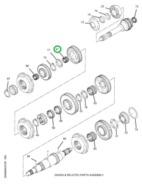 1681313C1 BEARING NEEDLE M/S 5TH GEAR
