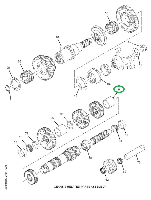 1681328C1 SPACER TRANS 4TH &5TH C/S FRT