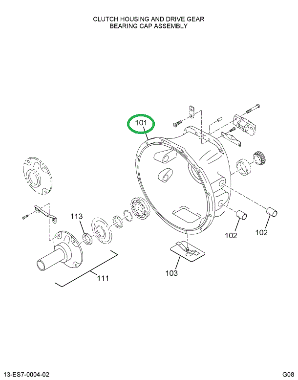 1681342C92 HOUSING CLUTCH ASSY # 2