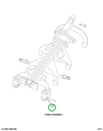 1681395C91 BRAKE,SHOE SHIFT FORK ASSY