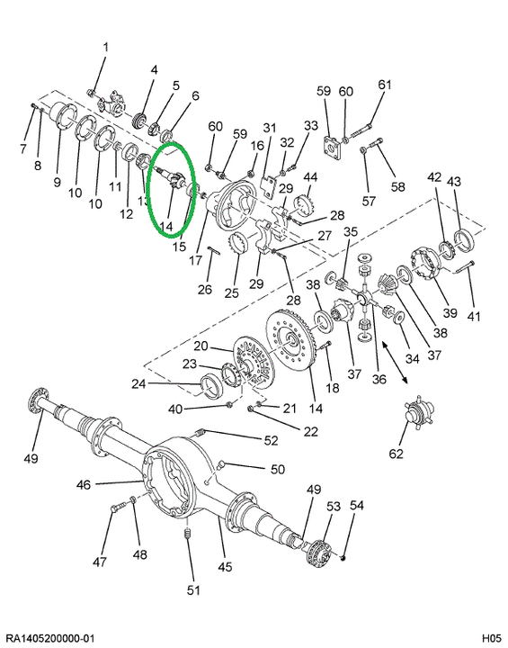 1681818C91 Gear Set, Ring And Pinion Diff