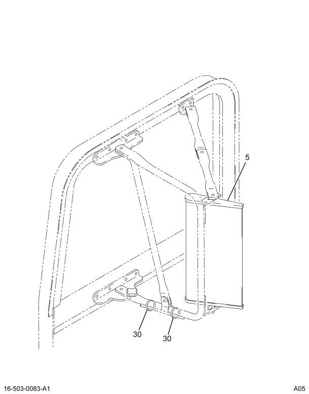 1682880C91 HEAD MIRROR 7X16 MTRZD& HTD RH