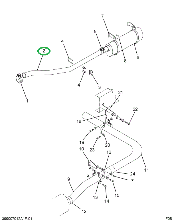 1684276C1 PIPE EXHAUST