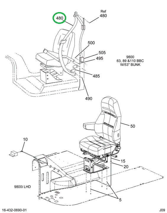 1684503C3 Belt ,tether Safety Driver