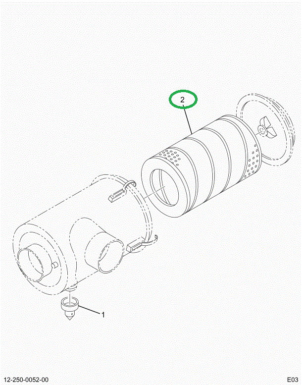 1685307C1 FILTER,ELEMENT AIR CLEANER PRI