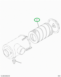 1685307C1 FILTER,ELEMENT AIR CLEANER PRI