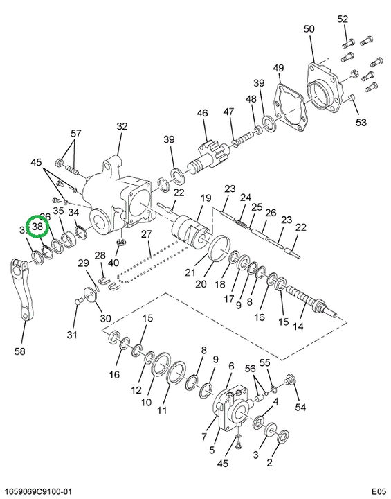 1685489C1 Thrust Washer, Lever Shaft