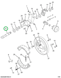 1685657C1 CAMSHAFT BRAKE COMMON TO LT OR