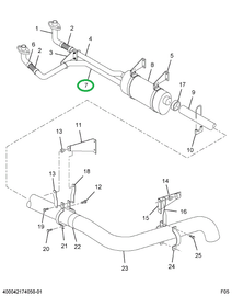 1686375C1 PIPE EXHAUST